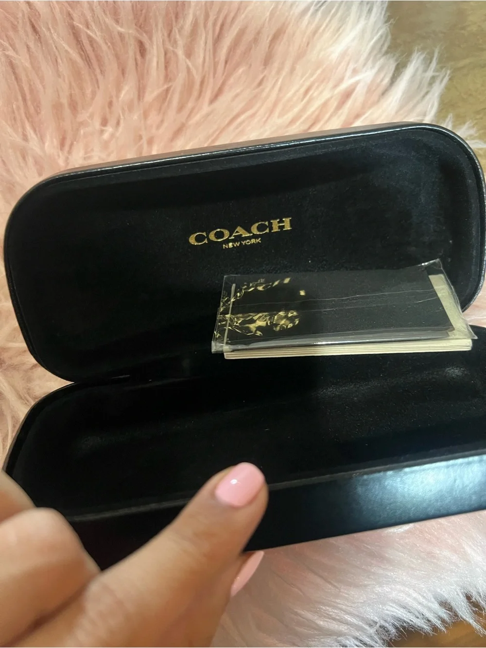 Coach Black Oversized Sunglasses